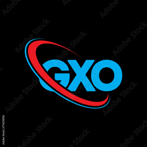 GXO logo. GXO letter. GXO letter logo design. Initials GXO logo linked with circle and uppercase monogram logo. GXO typography for technology, business and real estate brand.