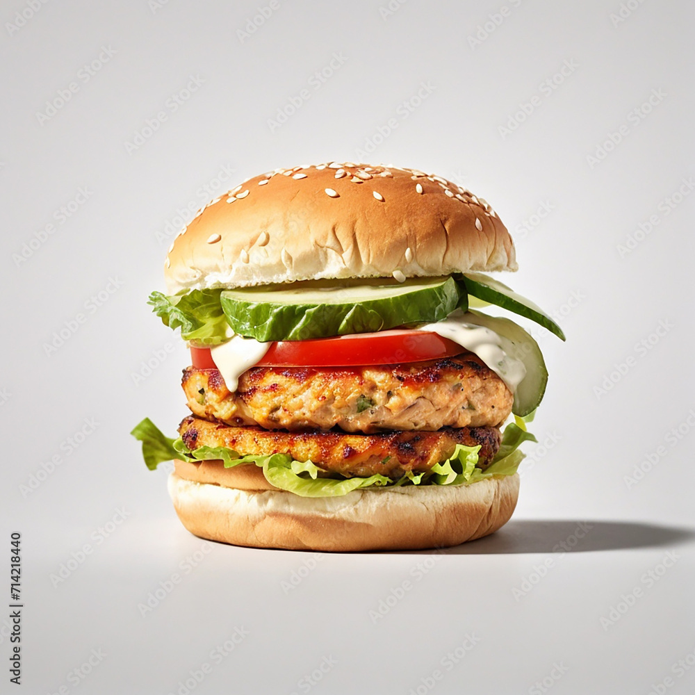 hamburger on a wooden table hamburger on a wooden table