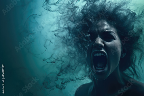 Photo of angry woman