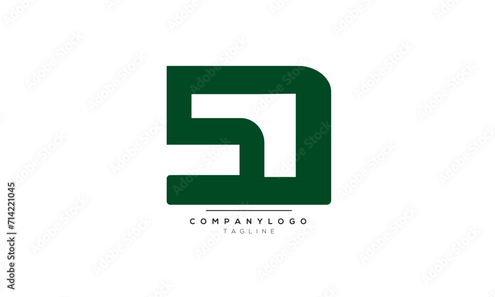 Alphabet letters Initials Monogram logo SD, SD INITIAL, SD letter