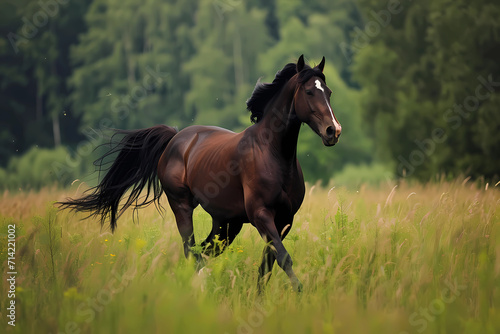 Standardbred - United States - Primarily used for harness racing, horse known for their speed and endurance © Russell