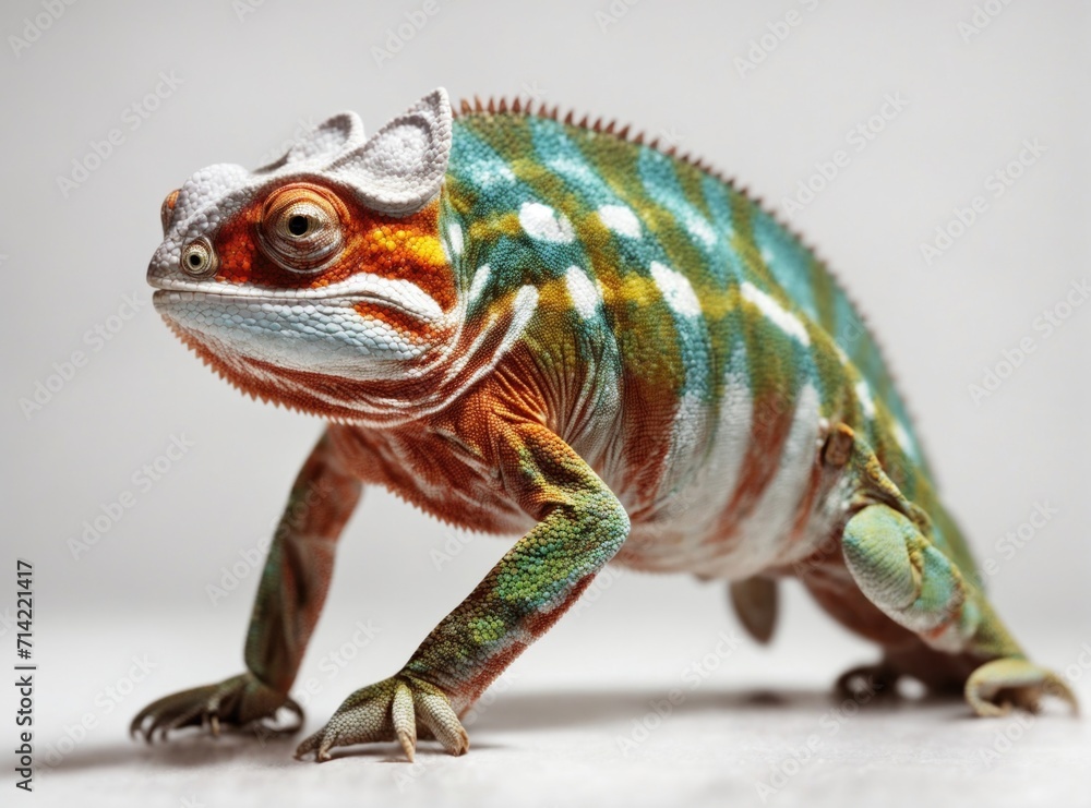Obraz premium Technicolor Chameleon Pose