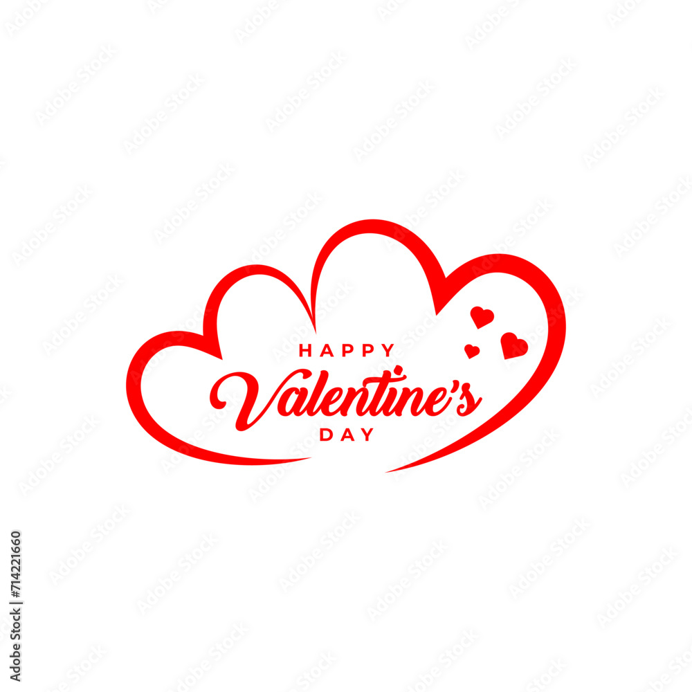Happy valentines day celebration simple greeting wishes background
