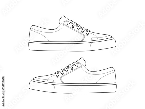Shoes Outline icon vector. Shoes Outline vector design and illustration. Shoes Outline isolated white background