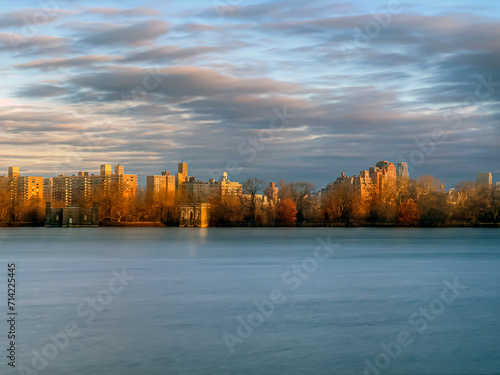 Central Park Reservoir, in winter photo