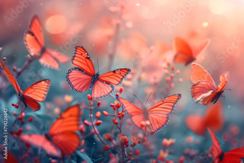 Rote Schmetterlinge © Fatih