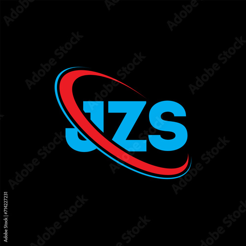 JZS logo. JZS letter. JZS letter logo design. Initials JZS logo linked with circle and uppercase monogram logo. JZS typography for technology, business and real estate brand. photo