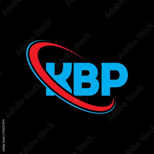 KBP logo. KBP letter. KBP letter logo design. Intitials KBP logo linked with circle and uppercase monogram logo. KBP typography for technology, business and real estate brand. photo