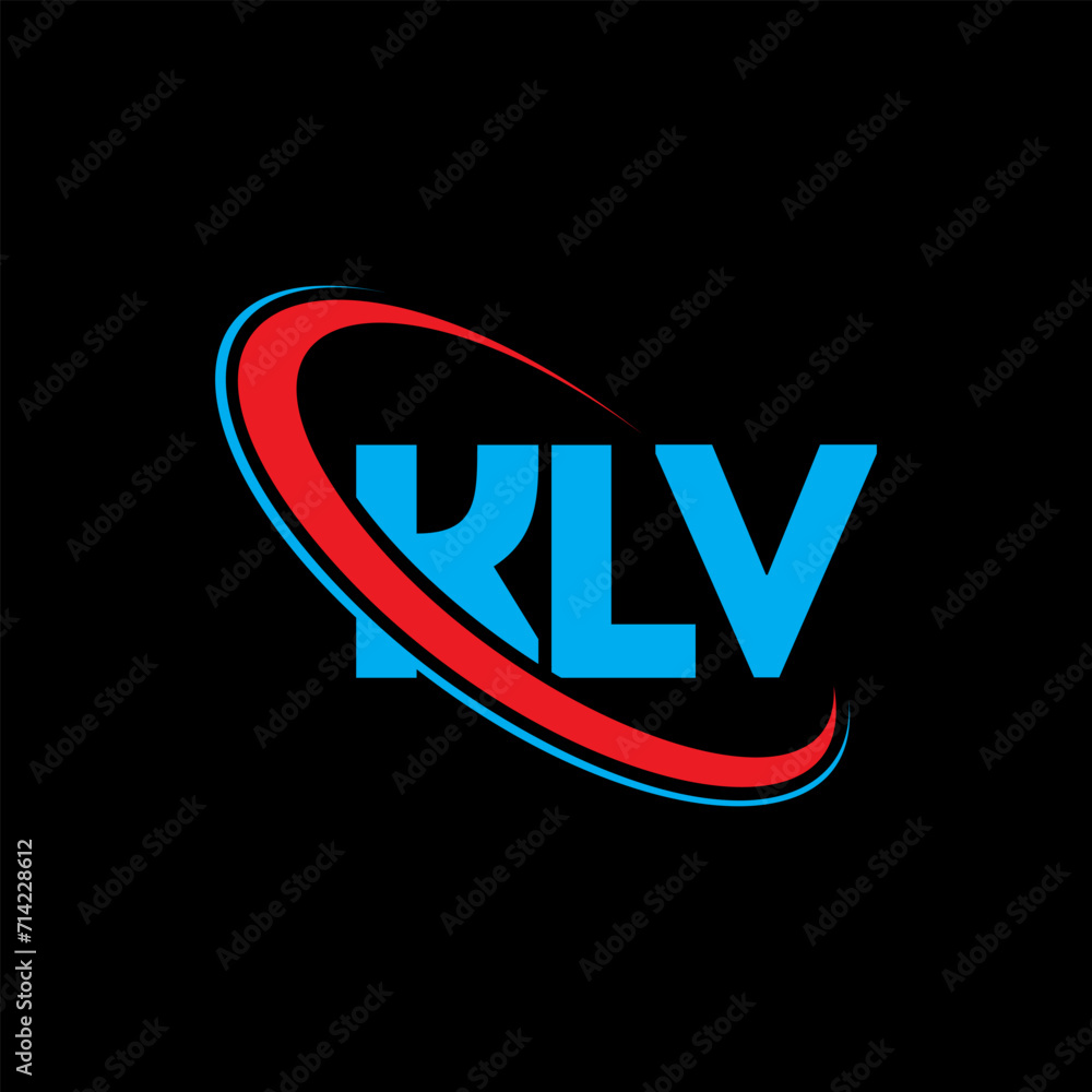 KLV logo. KLV letter. KLV letter logo design. Initials KLV logo linked with circle and uppercase monogram logo. KLV typography for technology, business and real estate brand.