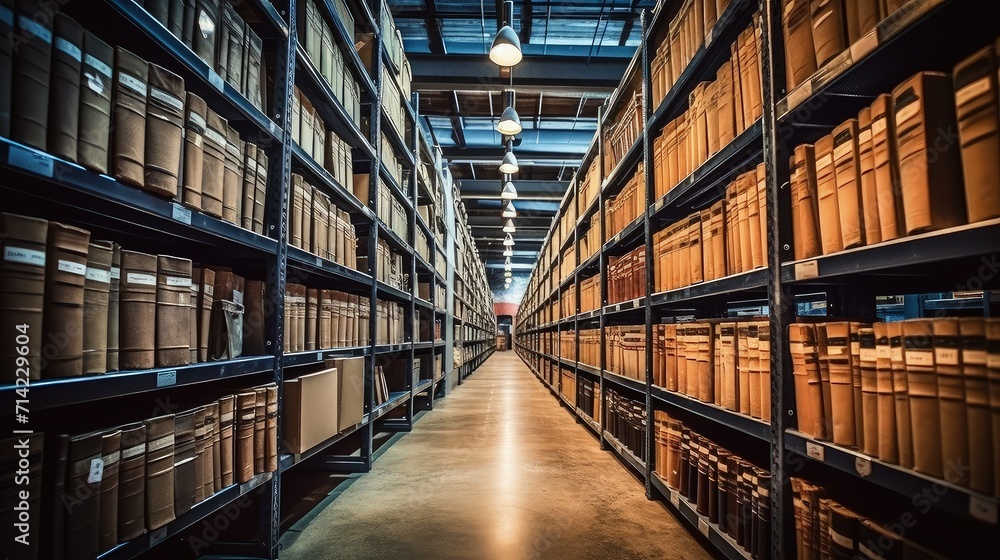 The sheer magnitude of this archival warehouse is a testament to the importance of preserving our heritage The sheer magnitude of this archival warehouse is a testament to the importance of preserving our heritage