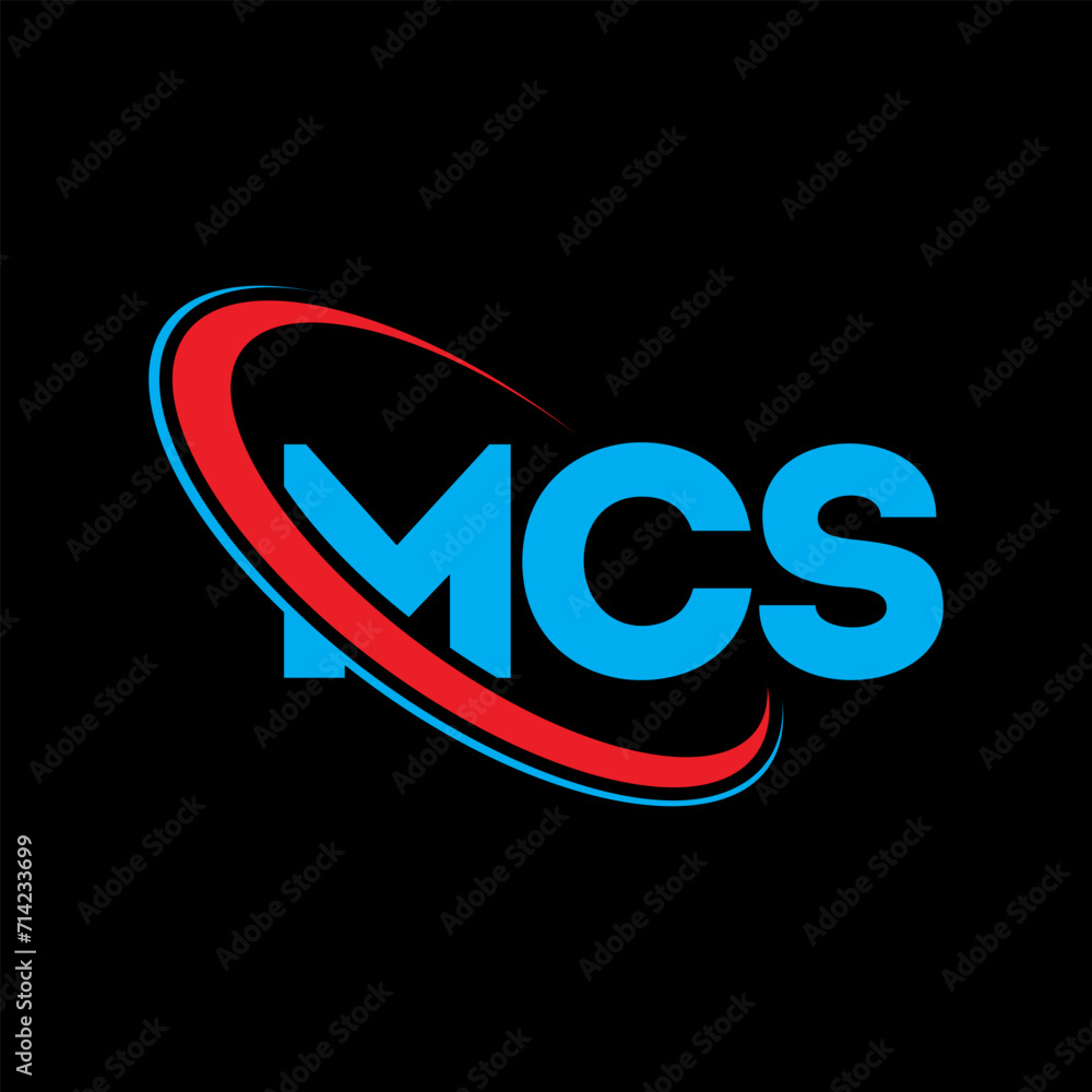 MCS logo. MCS letter. MCS letter logo design. Intitials MCS logo linked ...
