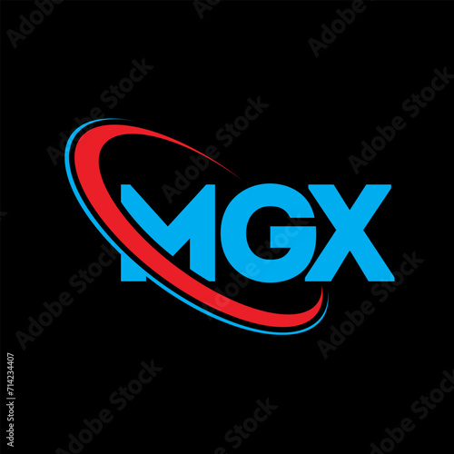 MGX logo. MGX letter. MGX letter logo design. Initials MGX logo linked with circle and uppercase monogram logo. MGX typography for technology, business and real estate brand. photo