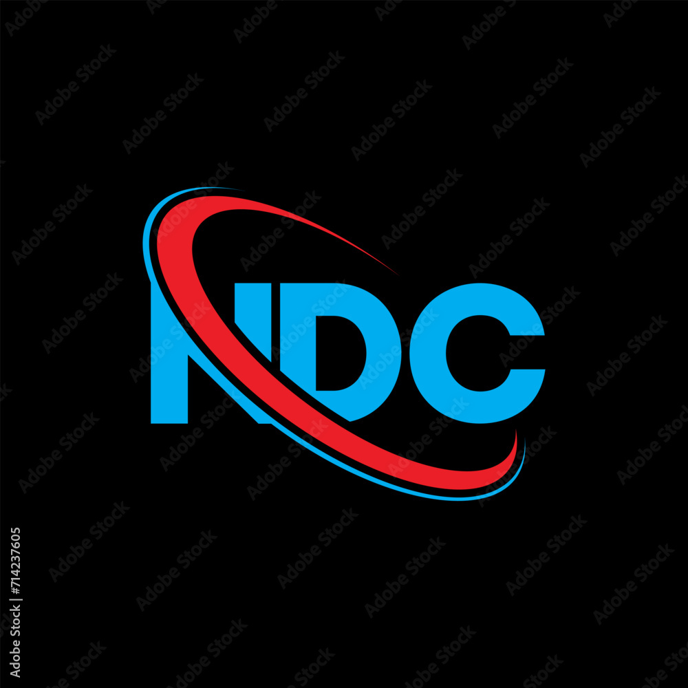 Vecteur Stock Ndc Logo Ndc Letter Ndc Letter Logo Design Initials