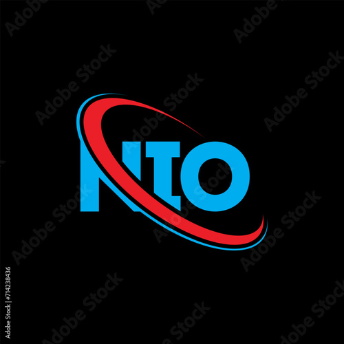 NIO logo. NIO letter. NIO letter logo design. Initials NIO logo linked with circle and uppercase monogram logo. NIO typography for technology, business and real estate brand. photo