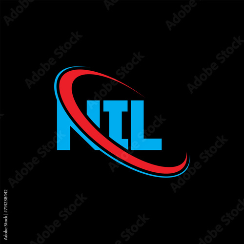 NIL logo. NIL letter. NIL letter logo design. Initials NIL logo linked with circle and uppercase monogram logo. NIL typography for technology, business and real estate brand.