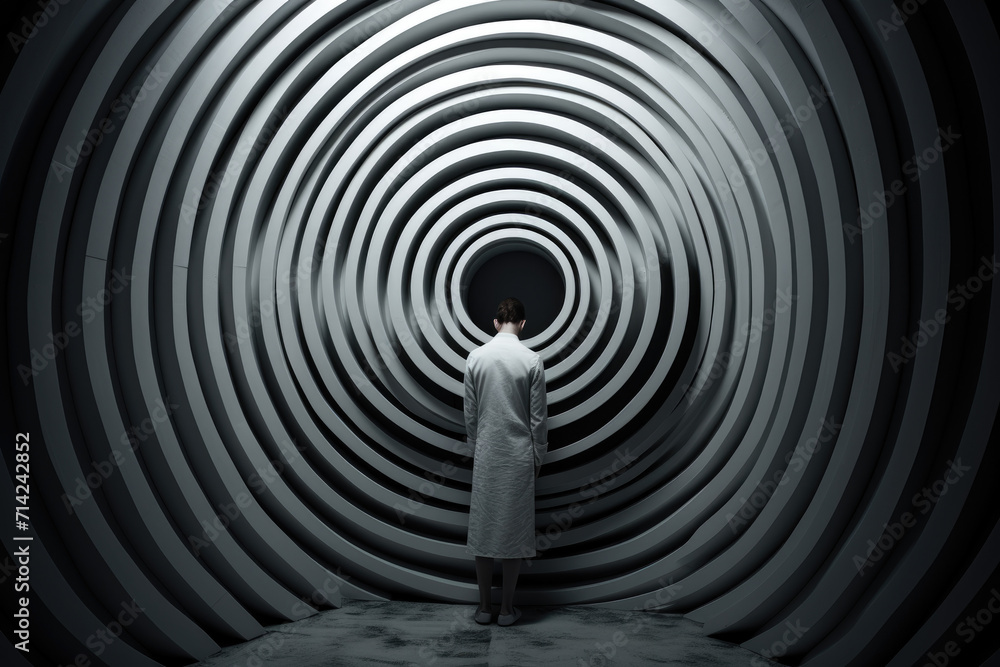 Obraz premium Post traumatic stress disorder concept abstract design