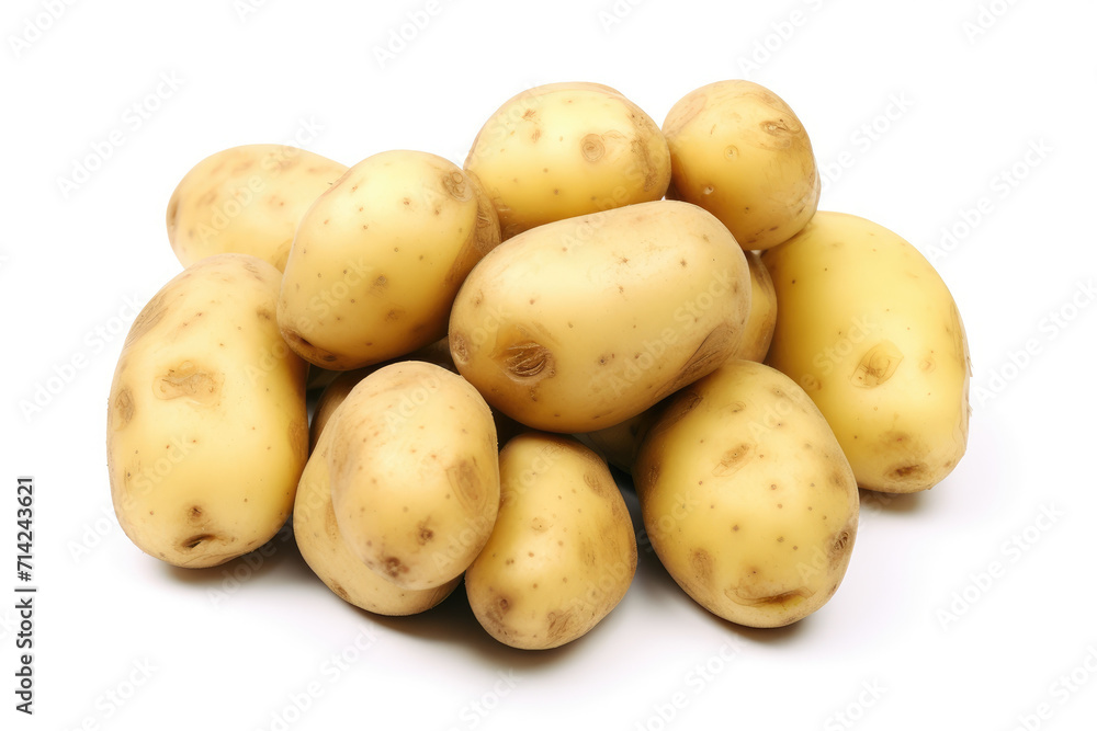 Potatoes, isolated white background Potatoes, isolated white background
