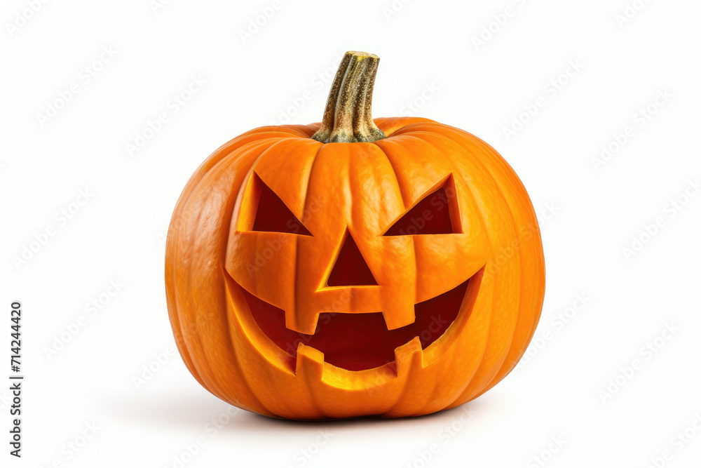 Pumpkin face isolated on white background Pumpkin face isolated on white background