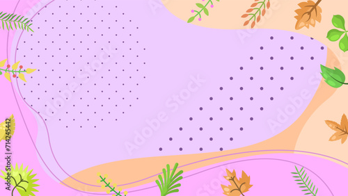 Light Abstract Nature Spring Summer Botanical Background Beautiful With Branches And Flowers Decoration Wallpaper Vector Design Style