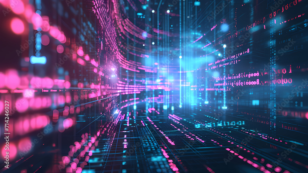 Abstract background with a modern, data-centric futuristic theme Abstract background with a modern, data-centric futuristic theme