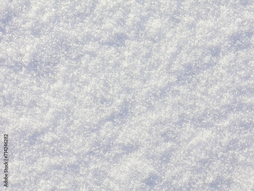 Winter snow in top view. Background and snow texture.