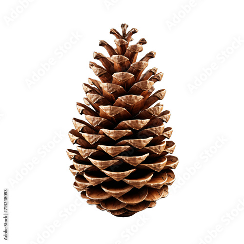 A pinecone on a transparent background png isolated