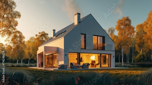 A modern and luxurious dream house, perfect for diverse property business purposes such as house rental, buying and selling, and investment.
