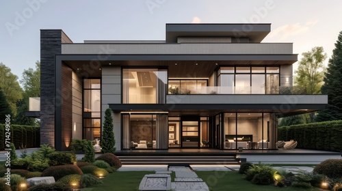 A modern and luxurious dream house, perfect for diverse property business purposes such as house rental, buying and selling, and investment.  © Matthew
