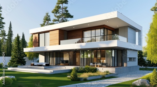 A modern and luxurious dream house, ideal for various property business purposes, including house rental, buying and selling, and investment © Matthew