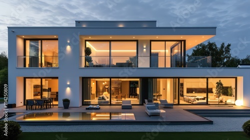 A modern and luxurious dream house, ideal for various property business purposes, including house rental, buying and selling, and investment