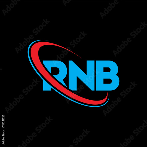 RNB logo. RNB letter. RNB letter logo design. Initials RNB logo linked with circle and uppercase monogram logo. RNB typography for technology, business and real estate brand.