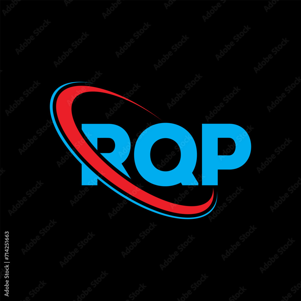 RQP logo. RQP letter. RQP letter logo design. Initials RQP logo linked with circle and uppercase monogram logo. RQP typography for technology, business and real estate brand.