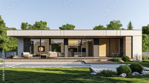 Modern house concept inspiration, ideal for business rental house concepts, homes for sale, and advertisements showcasing luxurious and modern houses
