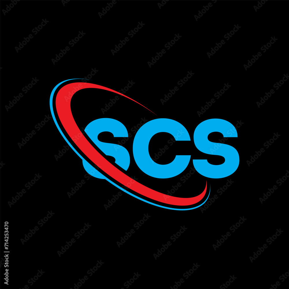 SCS logo. SCS letter. SCS letter logo design. Intitials SCS logo linked