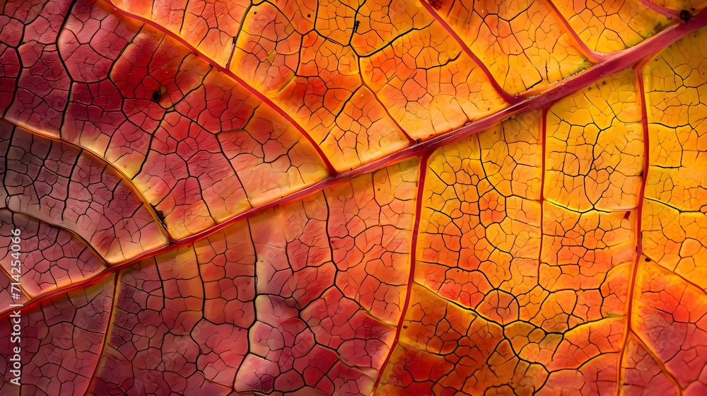 Fototapeta premium a close up view of a colorful leaf