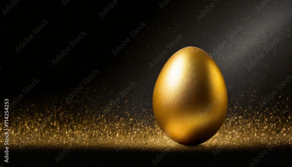 golden egg with universe in background golden egg with universe in background