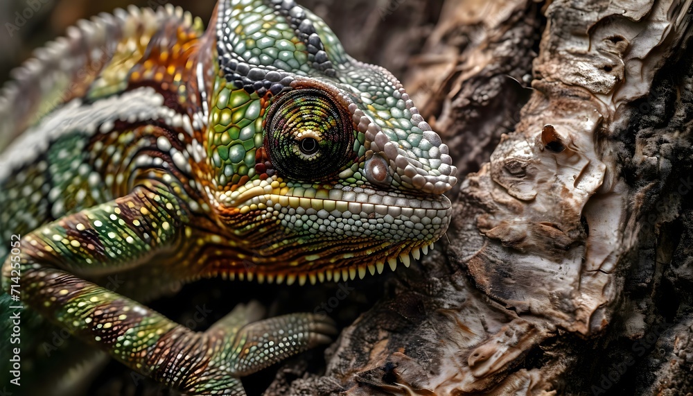 a close up of a lizard on a tree a close up of a lizard on a tree