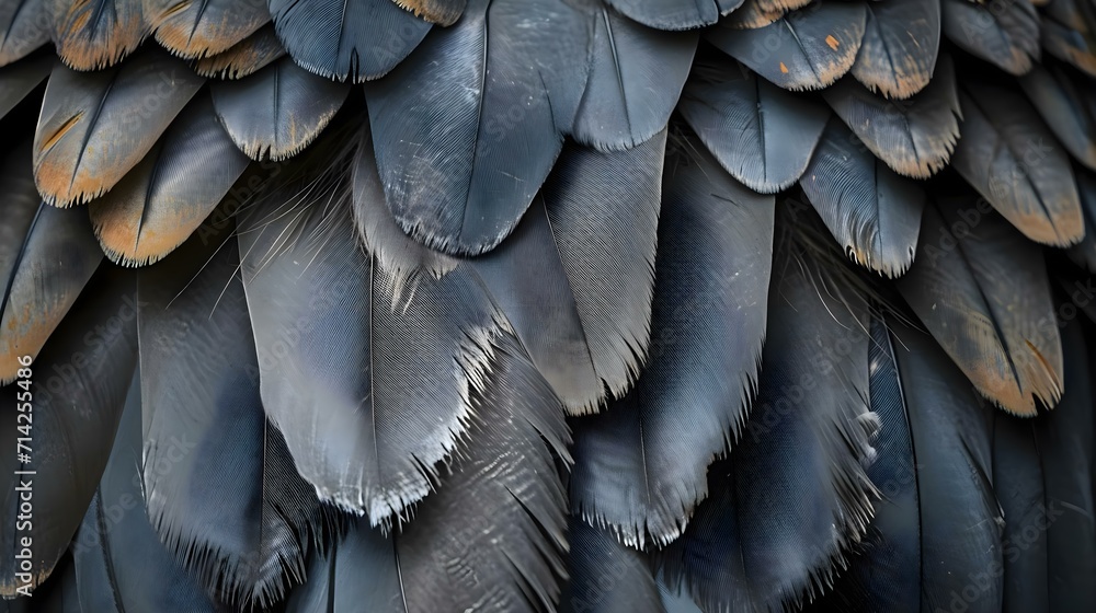 a close up of the feathers of a bird a close up of the feathers of a bird