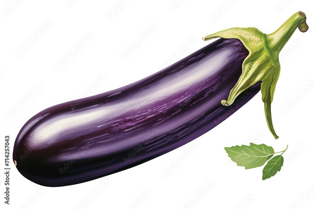 Single eggplant vegetable, isolated white background Single eggplant vegetable, isolated white background