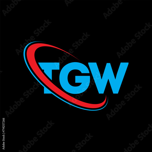 TGW logo. TGW letter. TGW letter logo design. Initials TGW logo linked with circle and uppercase monogram logo. TGW typography for technology, business and real estate brand.