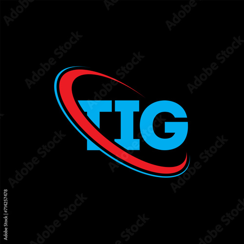 TIG logo. TIG letter. TIG letter logo design. Initials TIG logo linked with circle and uppercase monogram logo. TIG typography for technology, business and real estate brand.