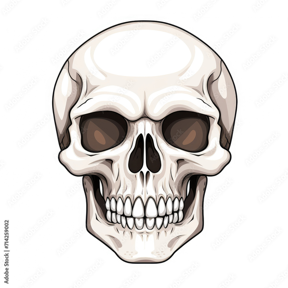 Skull head isolated on white background Skull head isolated on white background