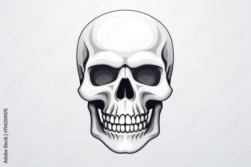 Skull head isolated on white background Skull head isolated on white background