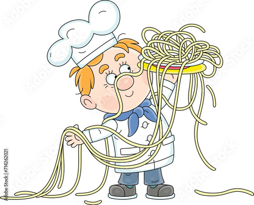 Funny young cook in a chef ...