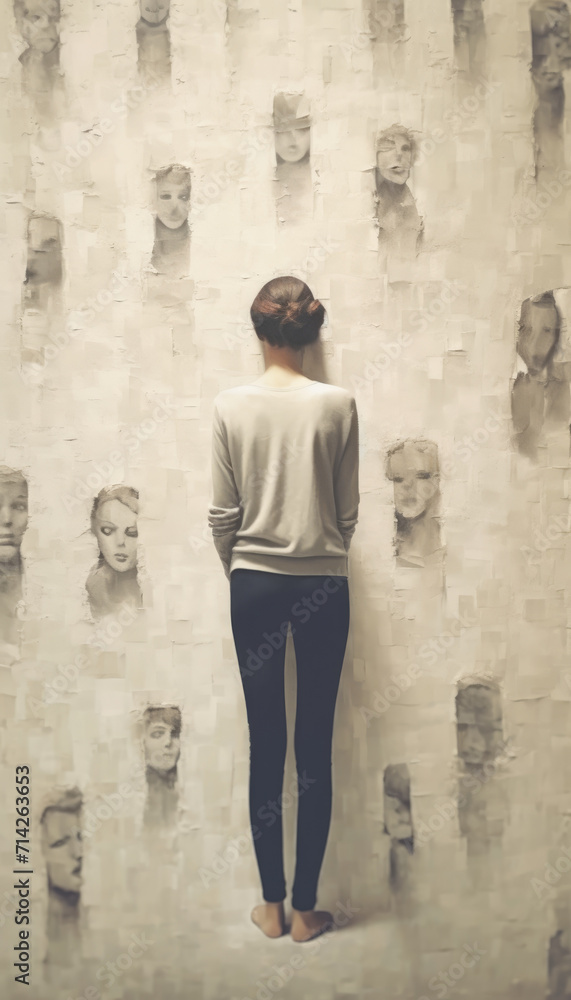 Social anxiety or social phobia minimal wallpaper Social anxiety or social phobia minimal wallpaper