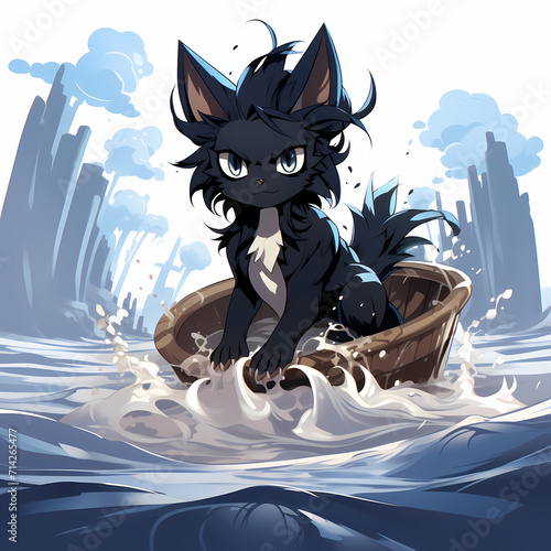 Illustration of an angry ca...