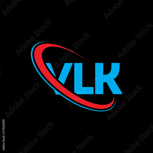 VLK logo. VLK letter. VLK letter logo design. Initials VLK logo linked with circle and uppercase monogram logo. VLK typography for technology, business and real estate brand.