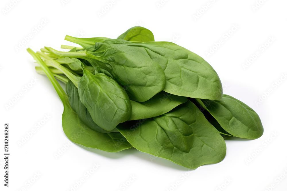 Obraz premium Spinach, isolated white background