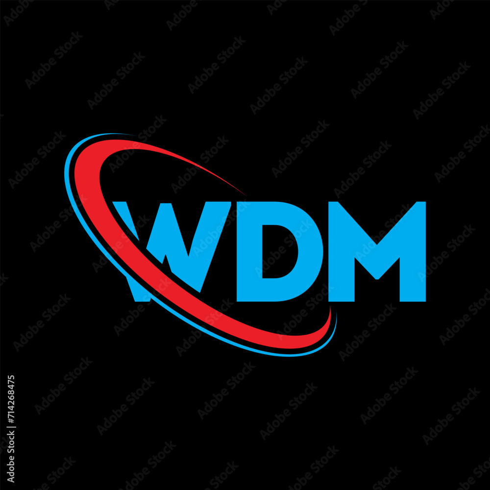 Vecteur Stock WDM logo. WDM letter. WDM letter logo design. Initials ...