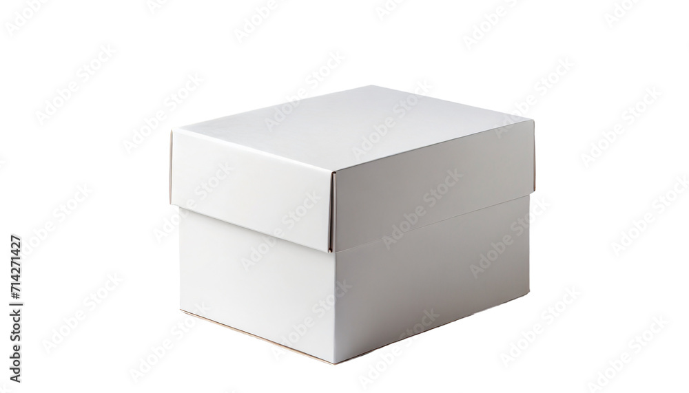 Blank white box isolated on transparent background. 3d rendering. Blank white box isolated on transparent background. 3d rendering.